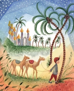 Bijdehansje Wenskaarten^Postkaart Alladin