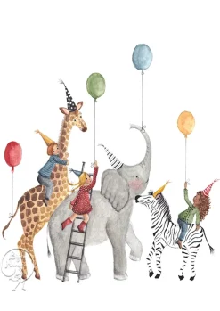 Bijdehansje Wenskaarten^Postkaart Birthday Party