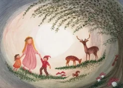 Bijdehansje Wenskaarten^Postkaart Deer