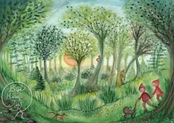 Bijdehansje Wenskaarten^Postkaart Forest