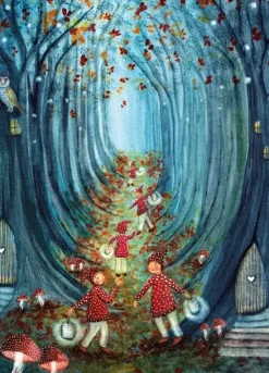 Bijdehansje Wenskaarten^Postkaart In to the Wood