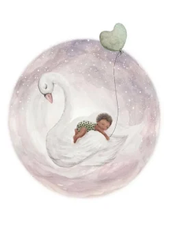 Bijdehansje Wenskaarten^Postkaart Lullababy lilac