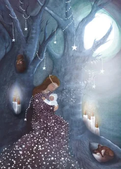 Bijdehansje Wenskaarten^Postkaart Midnight Shimmer