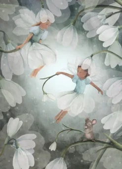 Bijdehansje Wenskaarten^Postkaart Snowdrop Wiggle