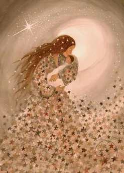 Bijdehansje Wenskaarten^Postkaart Starry Love