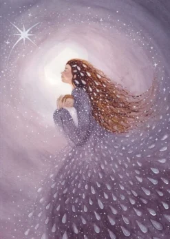 Bijdehansje Wenskaarten^Postkaart Teardrop Star