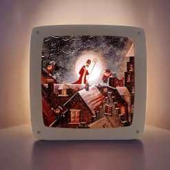 Bijdehansje Lampen^Seizoensplaat Sint
