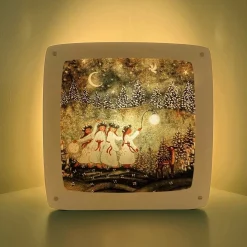 Bijdehansje Lampen^Seizoensplaat Advent