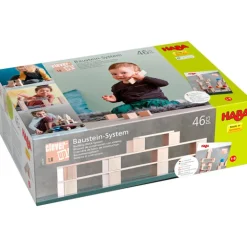 Haba Open Ended Play^Blokken - Bouwsteensysteem Clever-Up! 1.0 (46 delen)