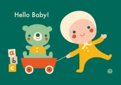 Bora Wenskaarten^Postkaart Hello Baby!