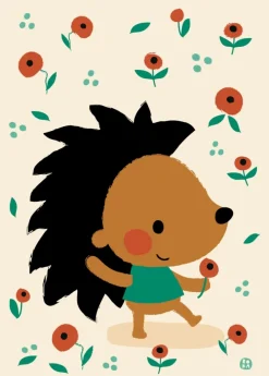 Bora Wenskaarten^Postkaart Poppy Hedgehog