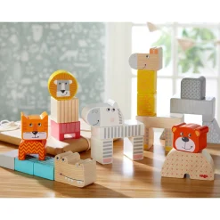 Haba Open Ended Play^Bouwstenen Dierenparade