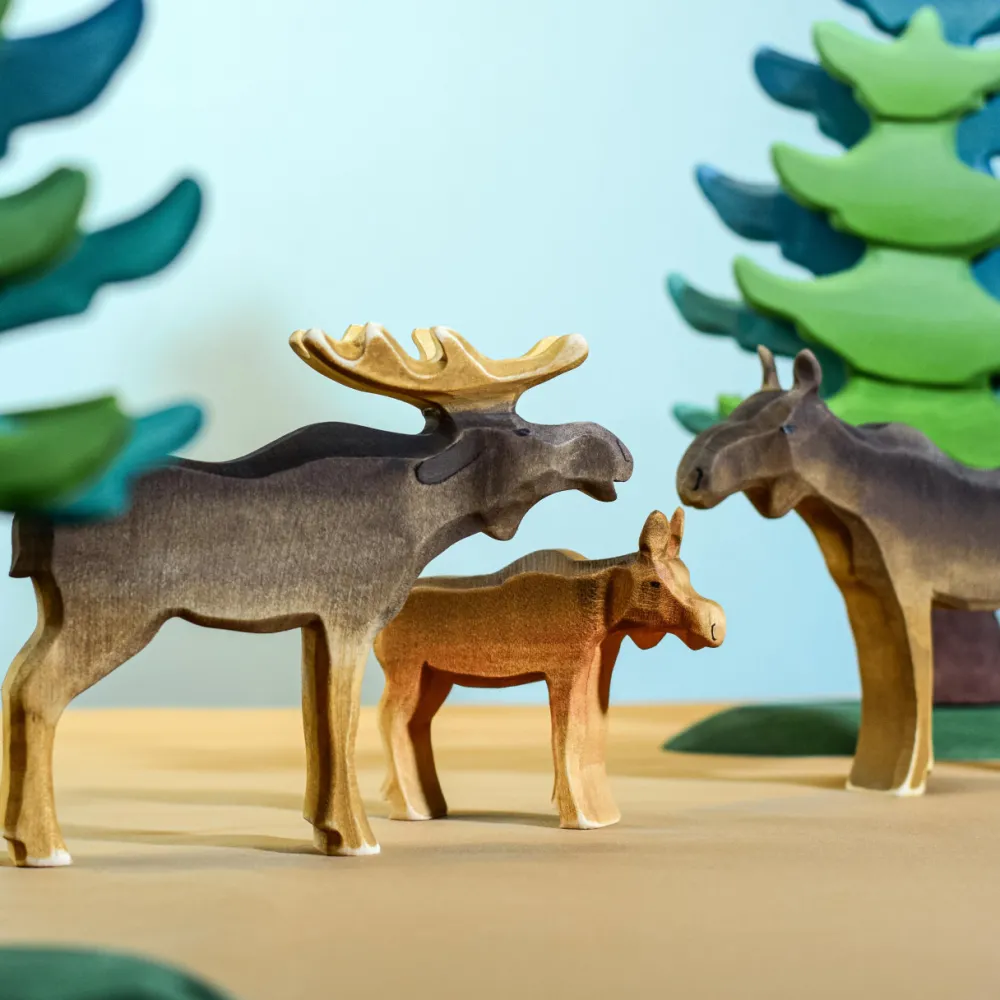 bumbu toys Hertachtigen|Wilde Dieren^Rendieren Familie set 3-delig