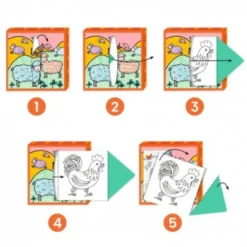 Djeco Creatief^Kleurplaten Boerderij