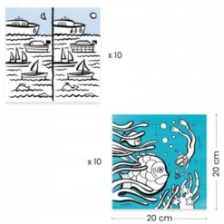 Djeco Creatief^Kleurplaten Oceaan