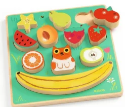 Djeco Houten Puzzels^Reliefpuzzel en Balansspel 11pcs