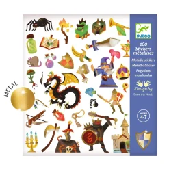 Djeco Creatief^Stickers Middeleeuwen 160pcs