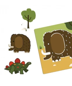 Djeco Creatief^Tekensjablonen Dinosaurs