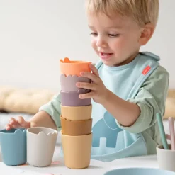 Done by Deer Kinderservies^Kinderbeker Mini Croco Blue