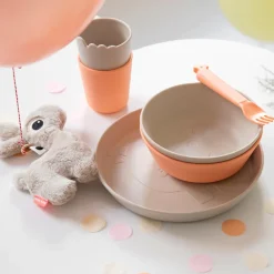 Done by Deer Kinderservies^Kinderlepel 4-delig Lalee Sand/Coral