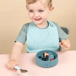 Done by Deer Kinderservies|Kraamcadeaus^Peekaboo Kinderservies First Meal set Deer friends Blue