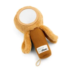 Done by Deer Babyspeelgoed|Knuffelspeelgoed^Rammelaar en Activiteitenknuffel Spiegel Jelly Mustard