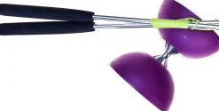 Eureka Buitenspeelgoed^Acrobat Rubber Diabolo Paars met Alu Handstokken