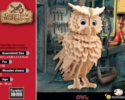 Eureka Creatief^3D Hout Model Gepetto´s Owl