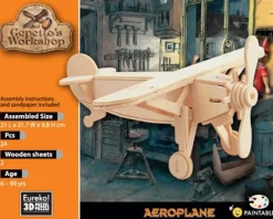 Eureka Creatief^3D Hout Model Gepetto´s Aeroplane