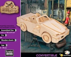 Eureka Creatief^3D Hout Model Gepetto´s Convertible