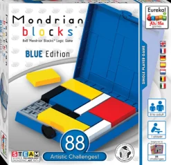 Eureka Denkspellen^Mondrian Blocks Blue Edition