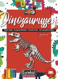 Eureka Creatief^Puzzelboek 3D Dino's