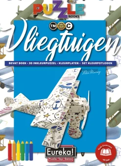 Eureka Creatief^Puzzelboek 3D Vliegtuigen