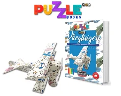Eureka Creatief^Puzzelboek 3D Vliegtuigen
