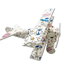 Eureka Creatief^Puzzelboek 3D Vliegtuigen