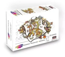 Eureka Houten Puzzels|Contour Puzzels^Rainbo Houten Puzzel Draak 104pcs