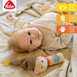Fehn Babyspeelgoed^Grijpfiguur Beer