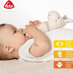 Fehn Knuffelspeelgoed^Grijpfiguur Lama