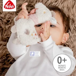 Fehn Babyspeelgoed|Knuffelspeelgoed^Grijpfiguur Rammelaar Lama