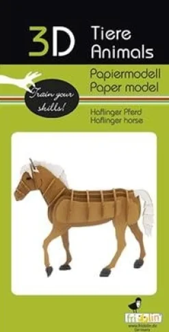 Fridolin Creatief^3D Papiermodel Haflinger Paard