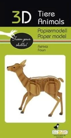 Fridolin Creatief^3D Papiermodel Reekalf