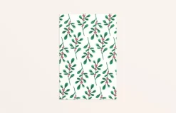 Fritsy Wenskaarten^Kerstkaart Hulsttakken met Envelop