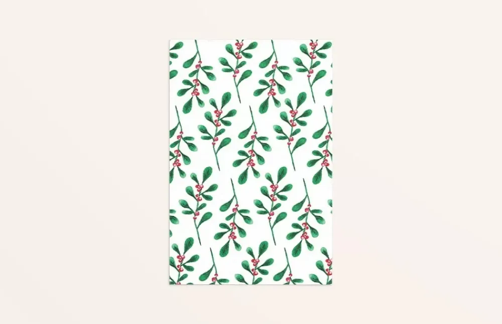 Fritsy Wenskaarten^Kerstkaart Hulsttakken met Envelop