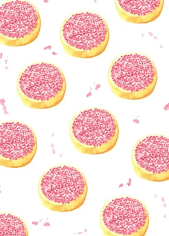 Fritsy Wenskaarten^Postkaart Beschuit met Muisjes Roze