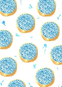 Fritsy Wenskaarten^Postkaart Beschuit met Muisjes Blauw