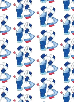 Fritsy Wenskaarten^Postkaart Delfts Blauw