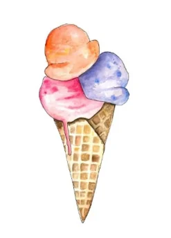 Fritsy Wenskaarten^Postkaart Italiaans IJs