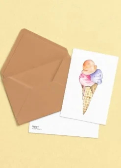 Fritsy Wenskaarten^Postkaart Italiaans IJs