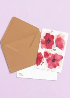 Fritsy Wenskaarten^Postkaart Klaproos Bloemen