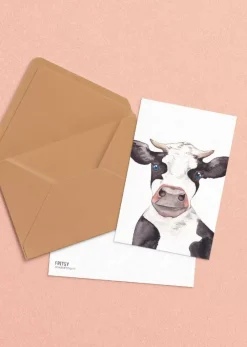 Fritsy Wenskaarten^Postkaart Koe